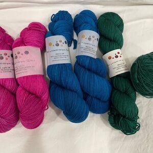A Bunch of Beautiful Merino Wool DK Yarn by The Uncommon Thread 6 Skeins